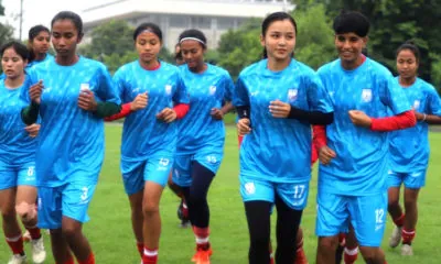 Bangladesh women football team practice