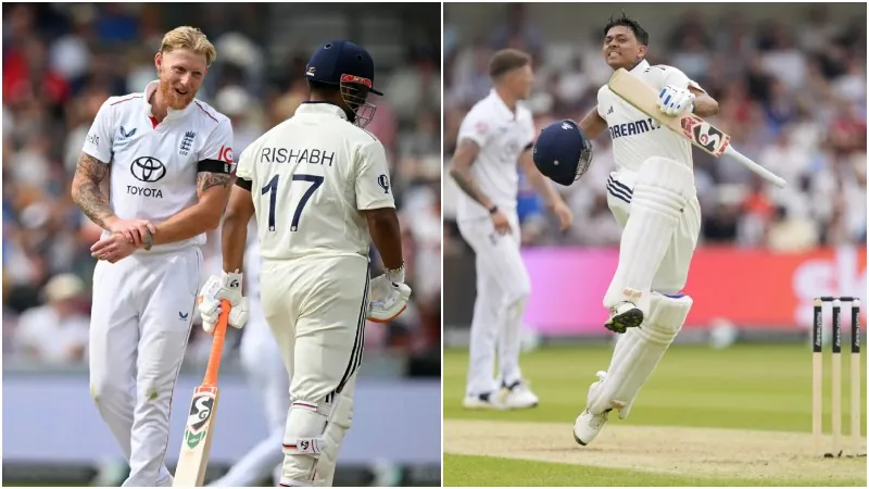 Ben Stokes Rishabh Pant and Yashasvi Jaiswal celebrates