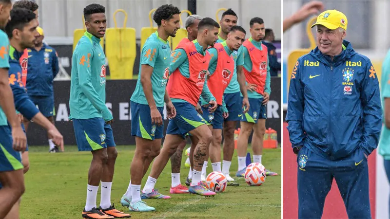 Brazil's first match under Ancelotti
