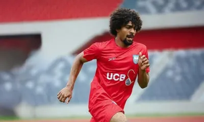 Hamza's first goal for Bangladesh