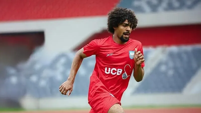 Hamza's first goal for Bangladesh