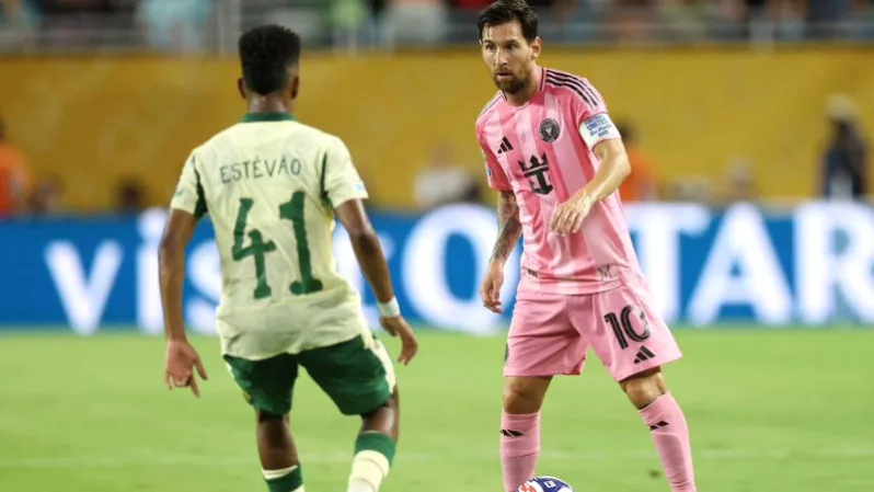 Lionel Messi in club world cup match for Inter Miami