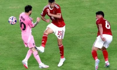 Lionel Messi kicked by spikes of boot