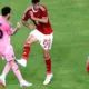 Lionel Messi kicked by spikes of boot