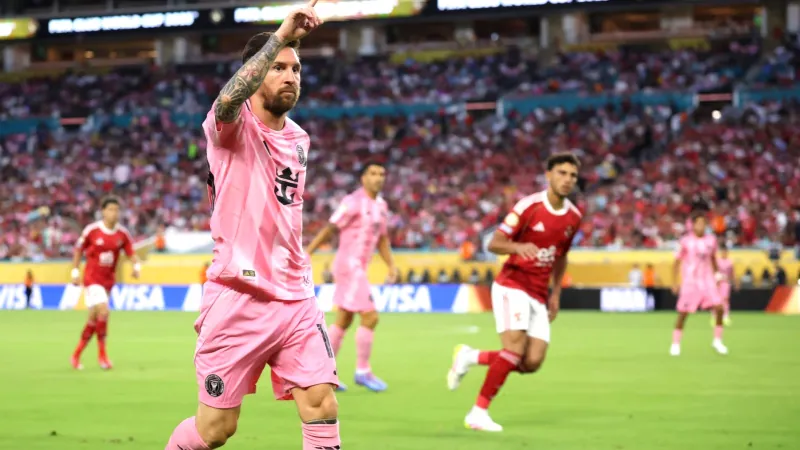 Lionel Messi with Inter Miami