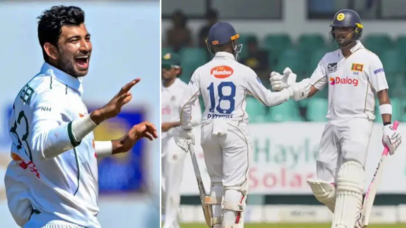 Nayem takes wicket of Dinesh Chandimal