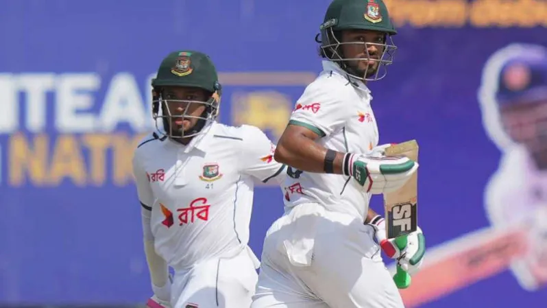 Nazmul Shanto and Mushfiqur Rahim partnership