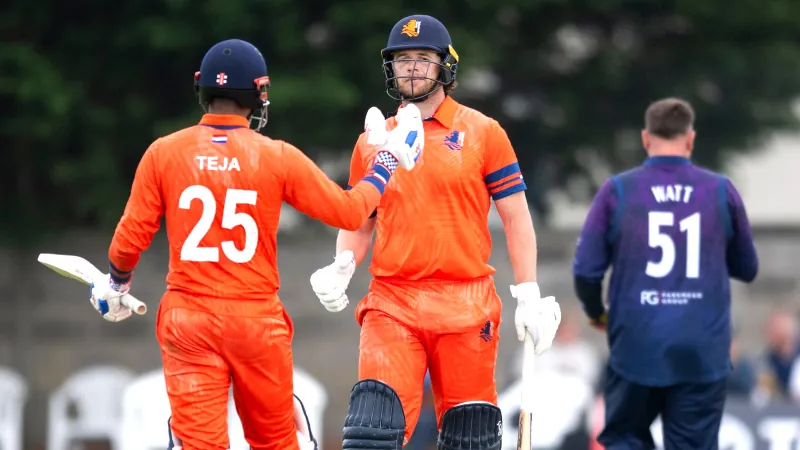 Netherlands makes history by chasing 370 run of Scotland