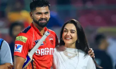 Preity Zinta with Shreyes Iyer; Punjab Kings