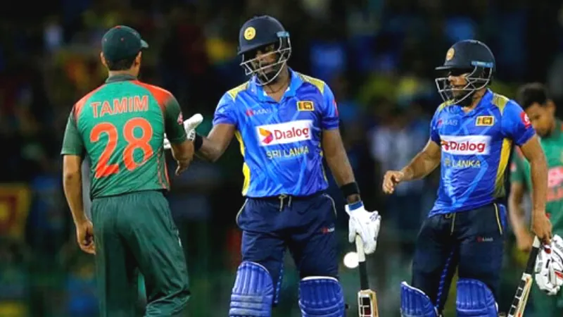Tamim Iqbal and Angelo Matthews
