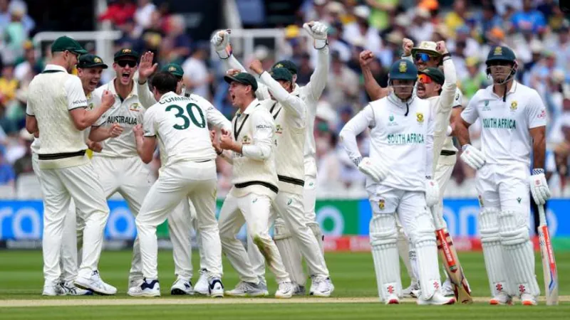 Test Championship final between Australia and South Africa