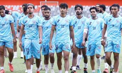 The first day of the footballers who came to the tria for Bangladesh Football l