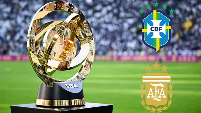 The highest number of footballers in the Club World Cup are from Brazil and Argentina