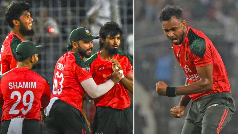 Bangladesh take 5 wickets of Pakistan for 15 runs