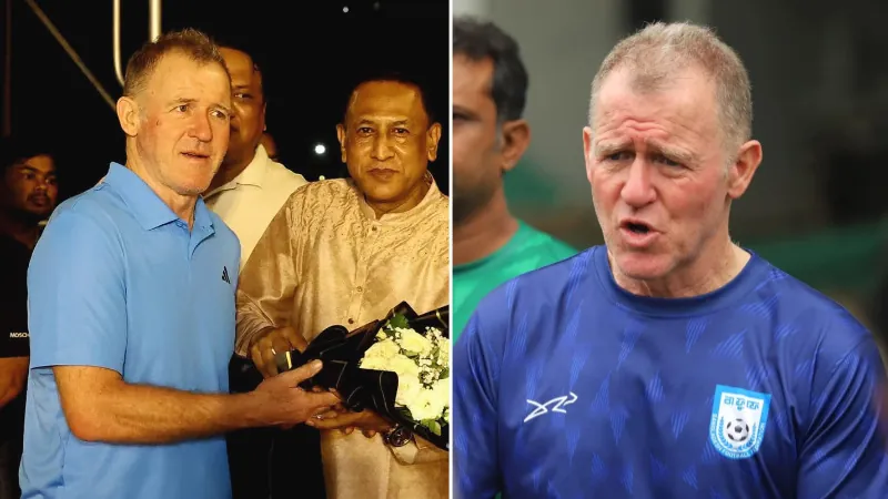 Bangladesh women football coach Peter Butler