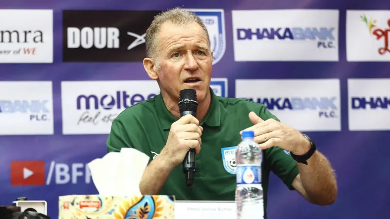 Bangladesh women football team coach Peter Butler