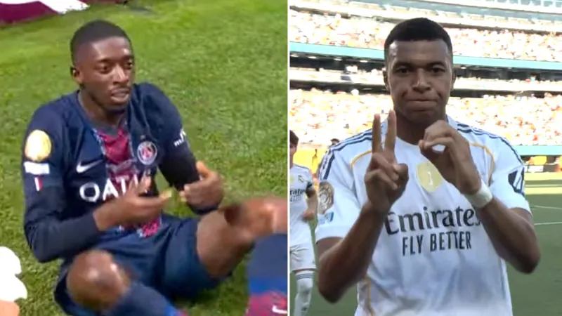 Dembele and Kyllian Mbappe