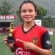 Rituparna won the team with a last minute goal and became the woman of the match
