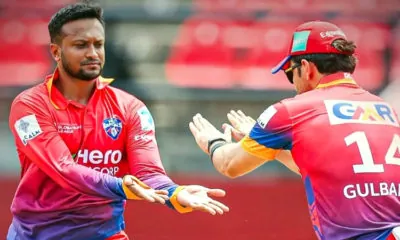 Shakib Al Hasan and Gulbadin Naib