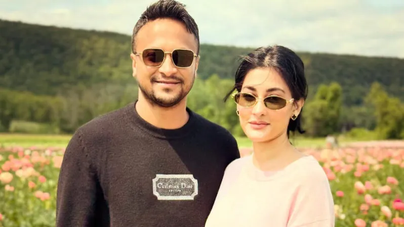 Shakib Al Hasan and his wife Shishir