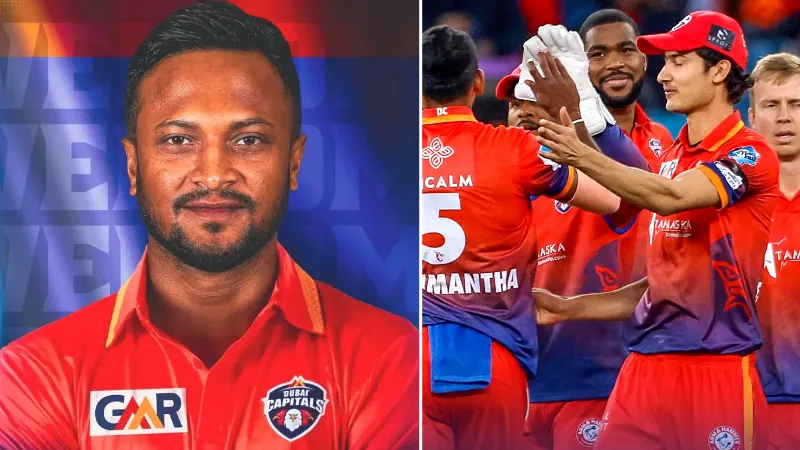 Shakib Al Hasan in Dubai Capitals