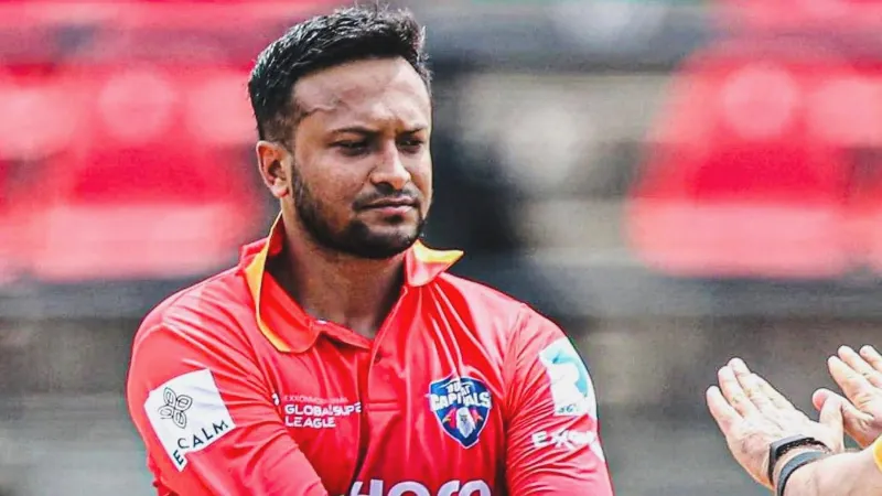 Shakib Al Hasan in GSL for Dubai Capitals