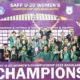 Who won which award in the SAFF Under-20 Women's Championship