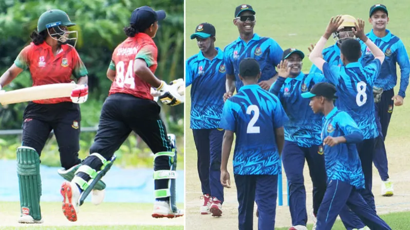 Bangladesh Women's Red Team lost to U-15 Boys