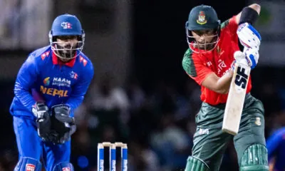 Bangladesh beat Nepal to claim first win of the tournament