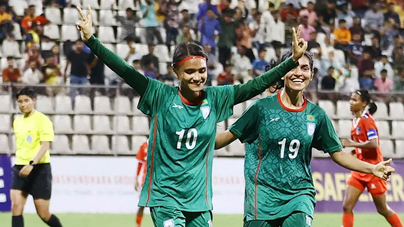 Bangladesh takes first-half lead with dominant performance against Laos