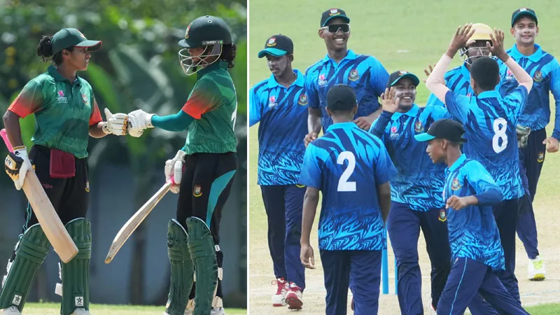 The women's green team also lost to the U-15 boys