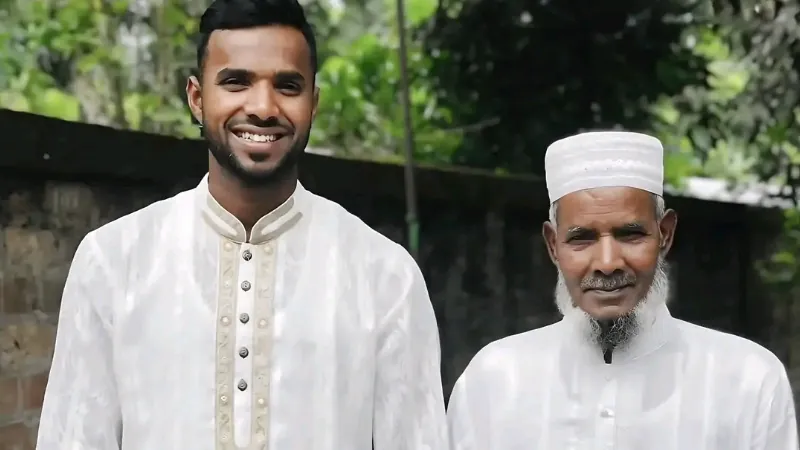 Ebadot Hossain and his father