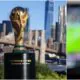 Fifa world cup trophy and Todays match