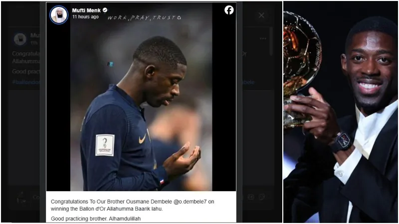 Mufti Menk wishes Ousmane Dembele 2