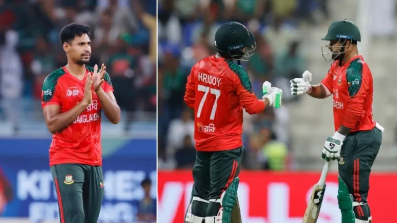Litton, Hridoy, and Mustafiz make it to the list of best performers in the Asia Cup.