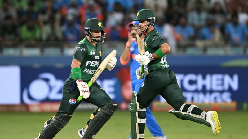 Pakistan set a challenging target against India.