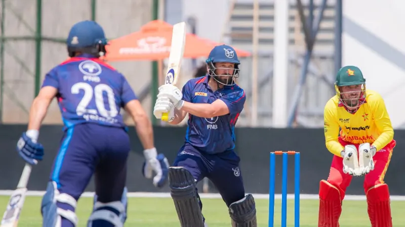 After the record fifty, Namibia defeated Zimbabwe.