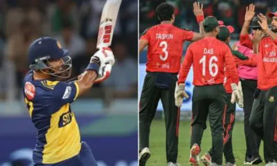 Sri Lanka set Bangladesh a target of 169 in the Super Four match.