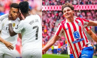 Álvarez’s brace seals Atlético’s victory in the Madrid derby.
