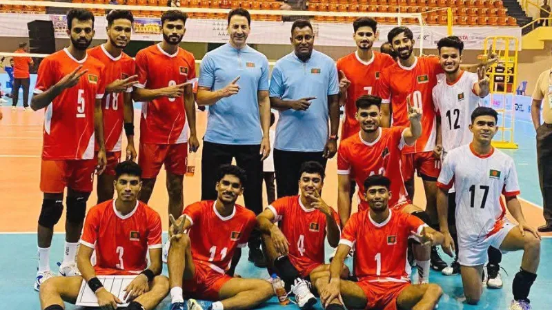 Bangladesh Volleyball in Cava Cup Dhaka 2025