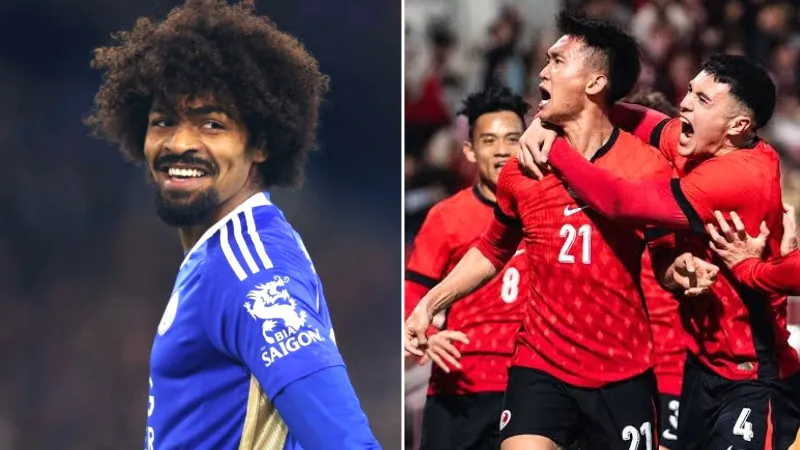 Hamza Choudhury against Hong Kong team