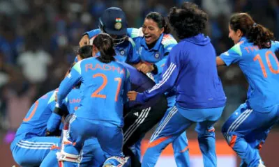 India women cricket celebration