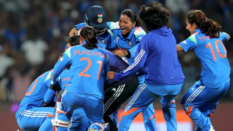 India women cricket celebration