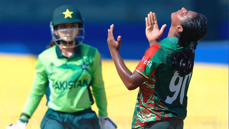 Marufa Akter in world cup 2025 against Pakistan