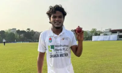 Rakibul’s feat: takes 9 wickets in a single innings.