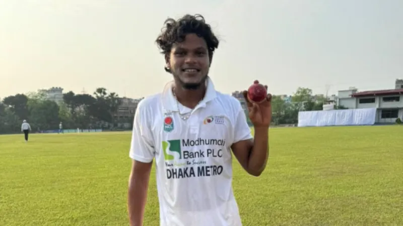Rakibul’s feat: takes 9 wickets in a single innings.
