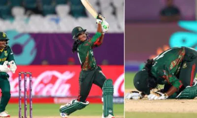 Sworna sets the record for the fastest fifty for Bangladesh.