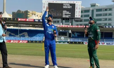 Bangladesh opt to bat after winning the toss; Saif makes his debut.
