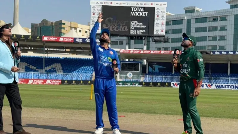 Bangladesh opt to bat after winning the toss; Saif makes his debut.