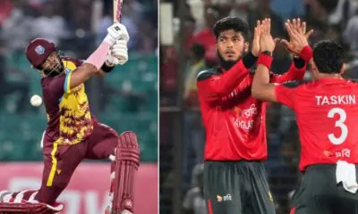 West Indies collapsed, losing 5 wickets for just 12 runs, and were bowled out before reaching 150.